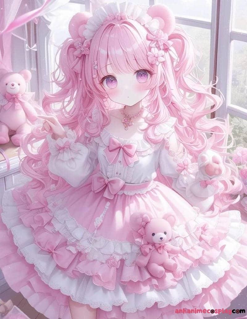 ảnh anime hồng